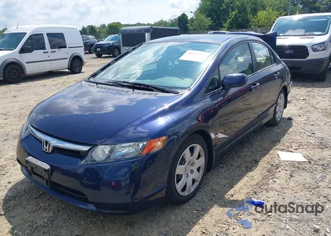 2006 Honda Civic Lx из США, поврежденный, VIN 1HGFA16586L117026